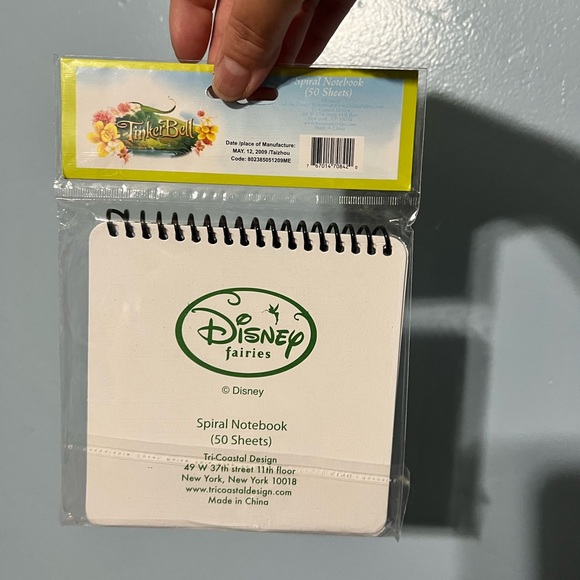 Disney Tinkerbell Fairies Mini Spiral Notebook 2009 New Sealed - Picture 6 of 16